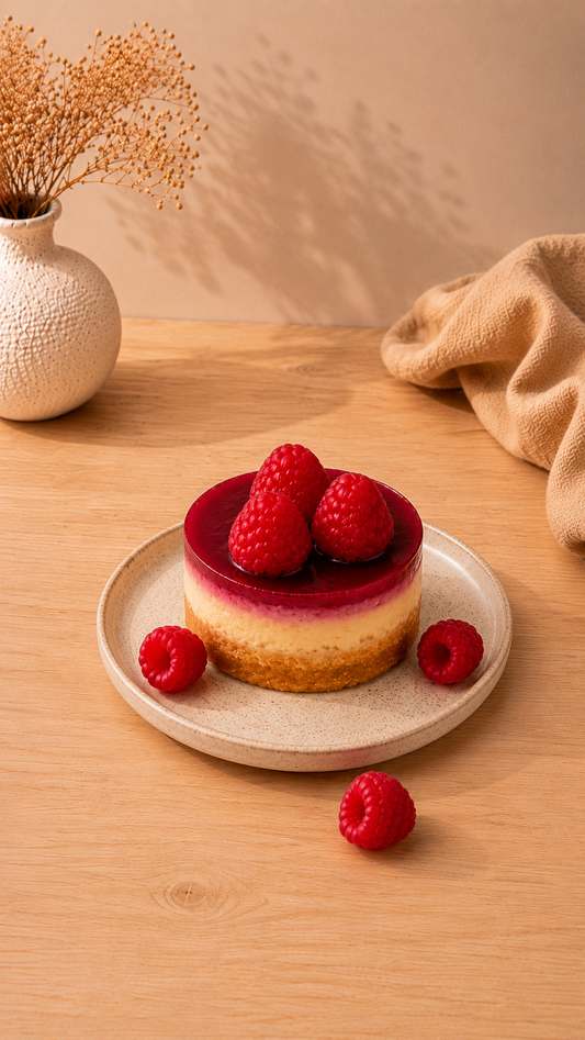 Keto Raspberry Mini Cheesecake