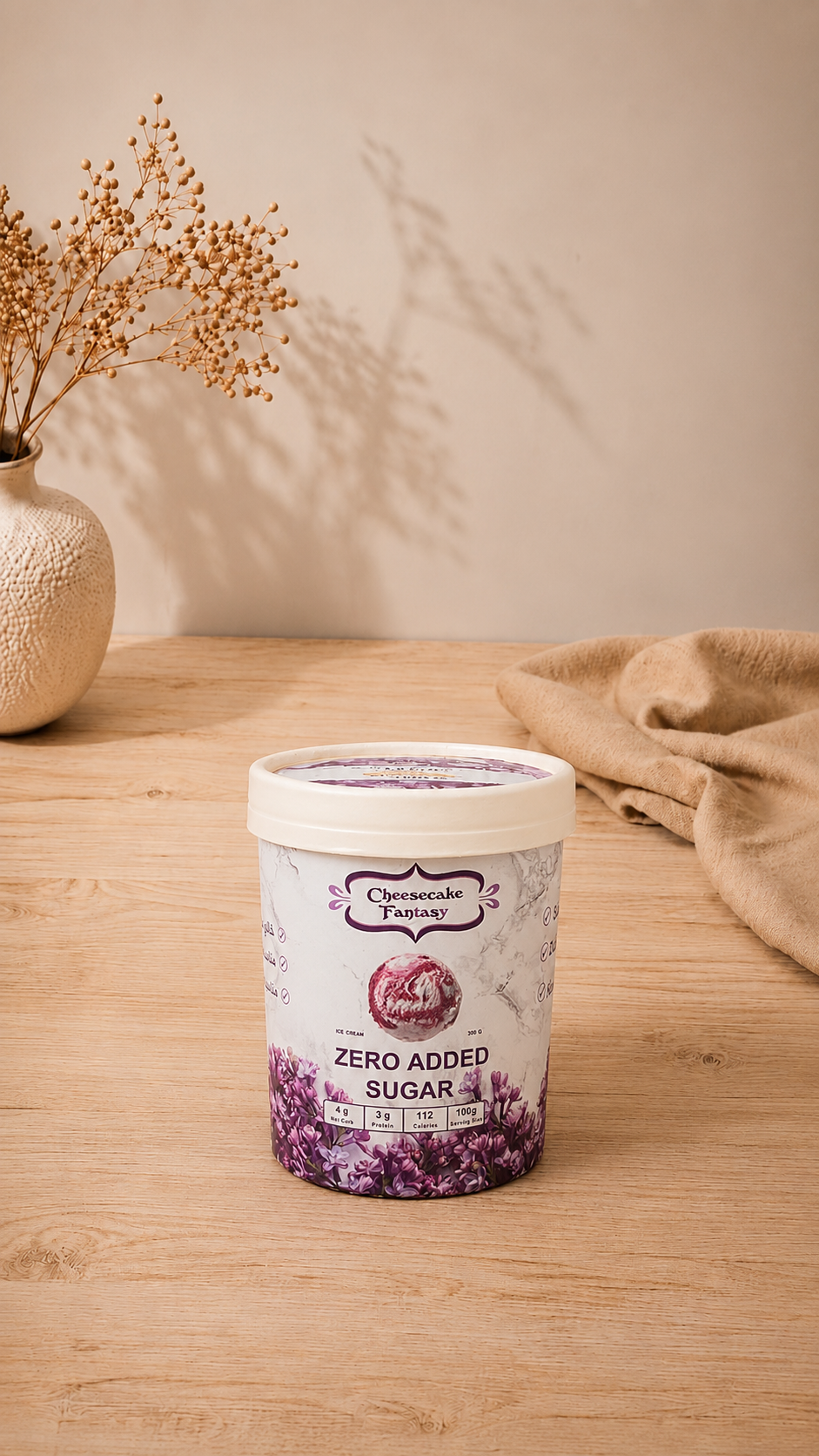 Keto Vanilla mix berries Ice cream