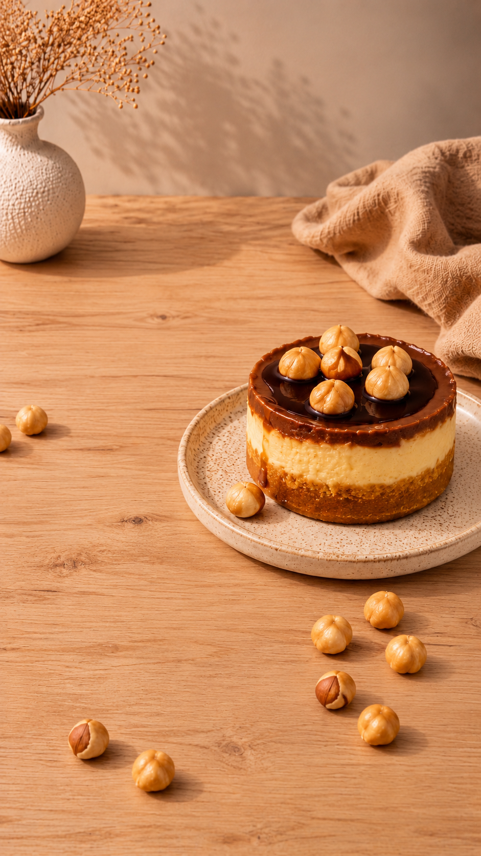 Keto Hazelnut spread Mini cheesecake